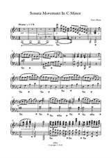Sonata Movement In C Minor